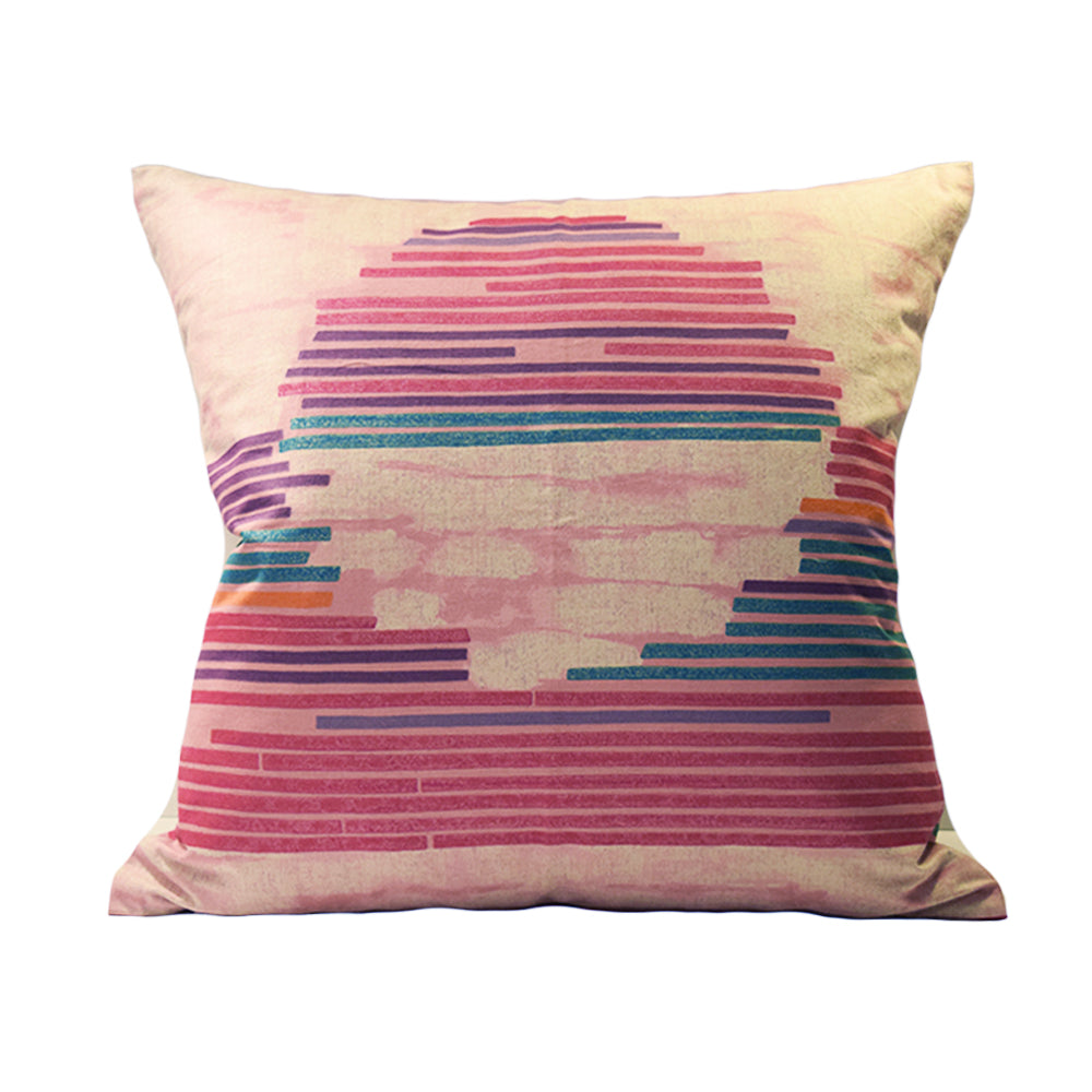 Sunset Stripe - 50cm Square Cushion